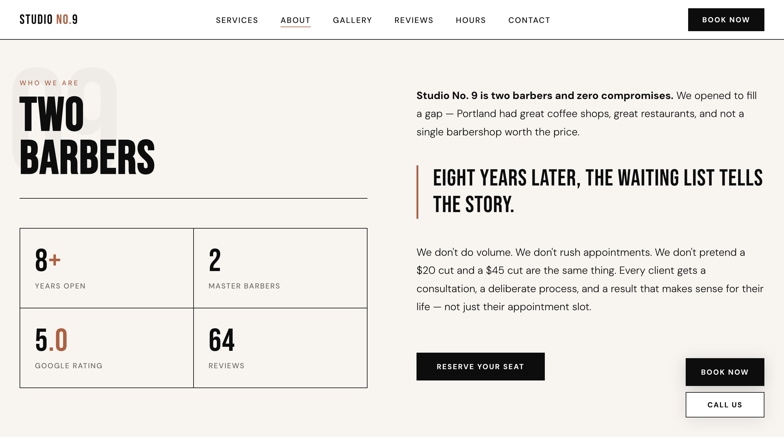 Studio No. 9 — Services